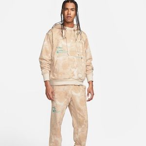 NWT Nike Dri-fit Standard Issue Basketball Pullover Hoodie/pants - Pearl white